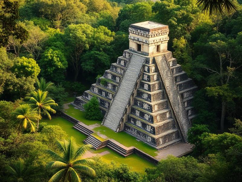 Ruinas mayas rodeadas de selva