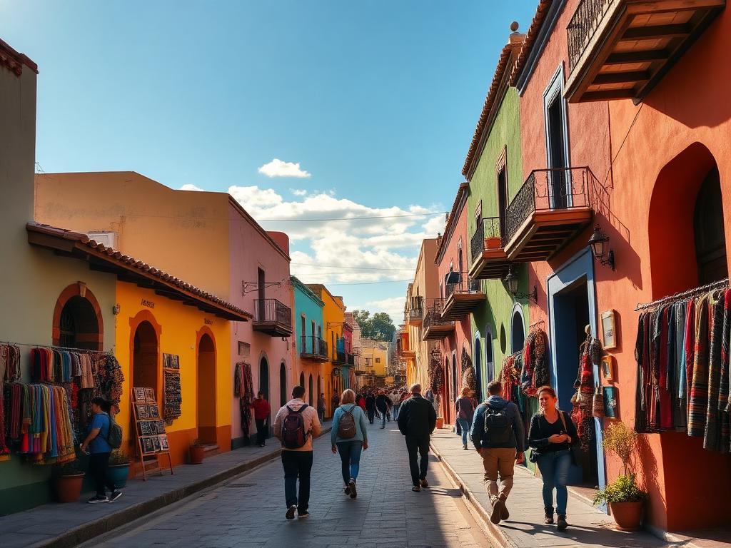Calles coloridas de San Cristóbal de las Casas